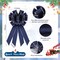 6 Pack Christmas Wreath Bows 11.4" x19.6" Big Velvet Bows for Front Door Holiday Bow Knots Tree Topper Bows for Winter Xmas Party Porch Mailbox Indoor Outdoor Decor (Navy Blue)